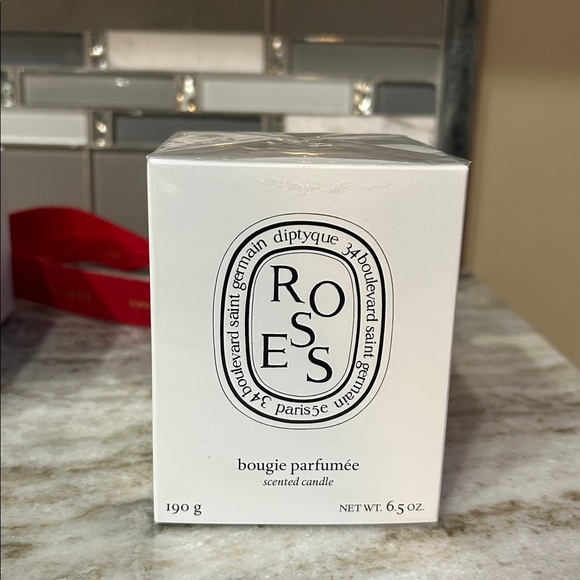 Diptyque BOUGIE PARFUMEE' scented candle 190gms 6.5 ounce ROSE NEW